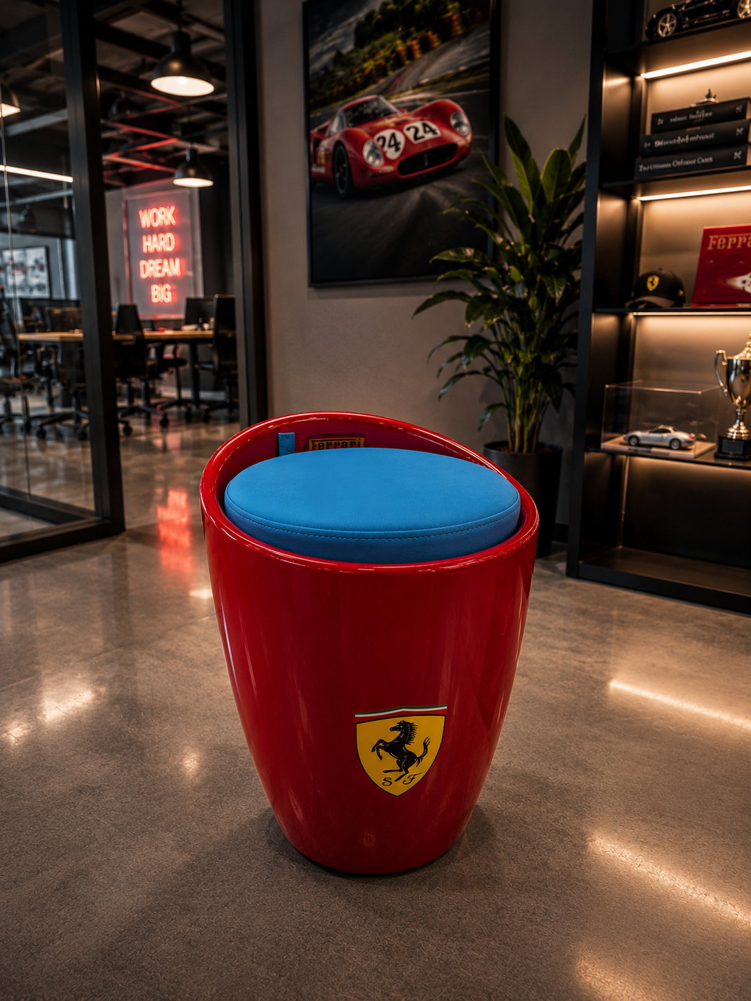 Ferrari table and stools