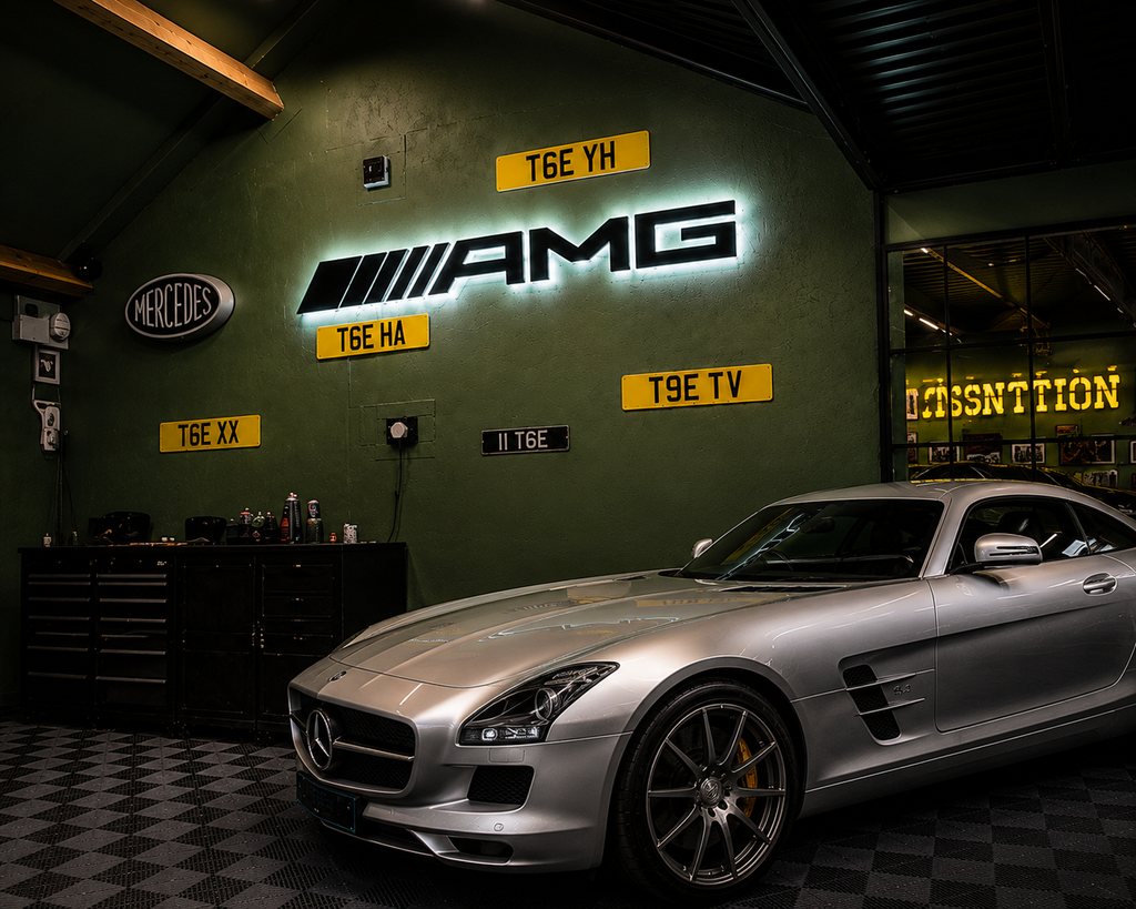 AMG illuminated sign