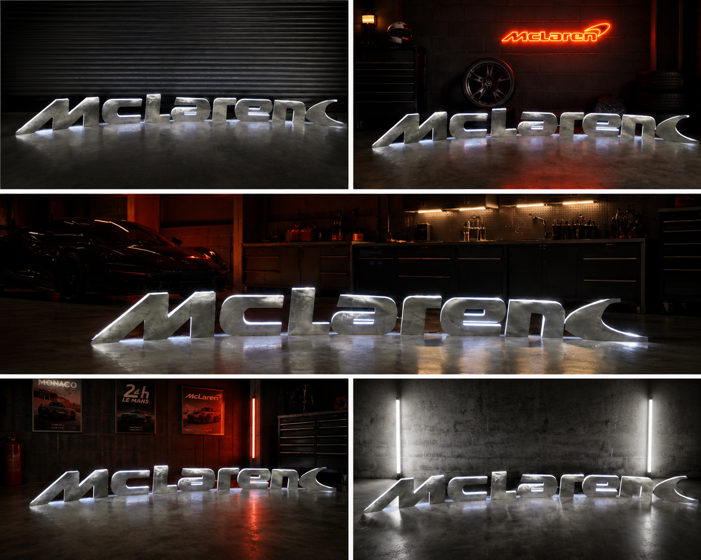 McLaren illuminated sign