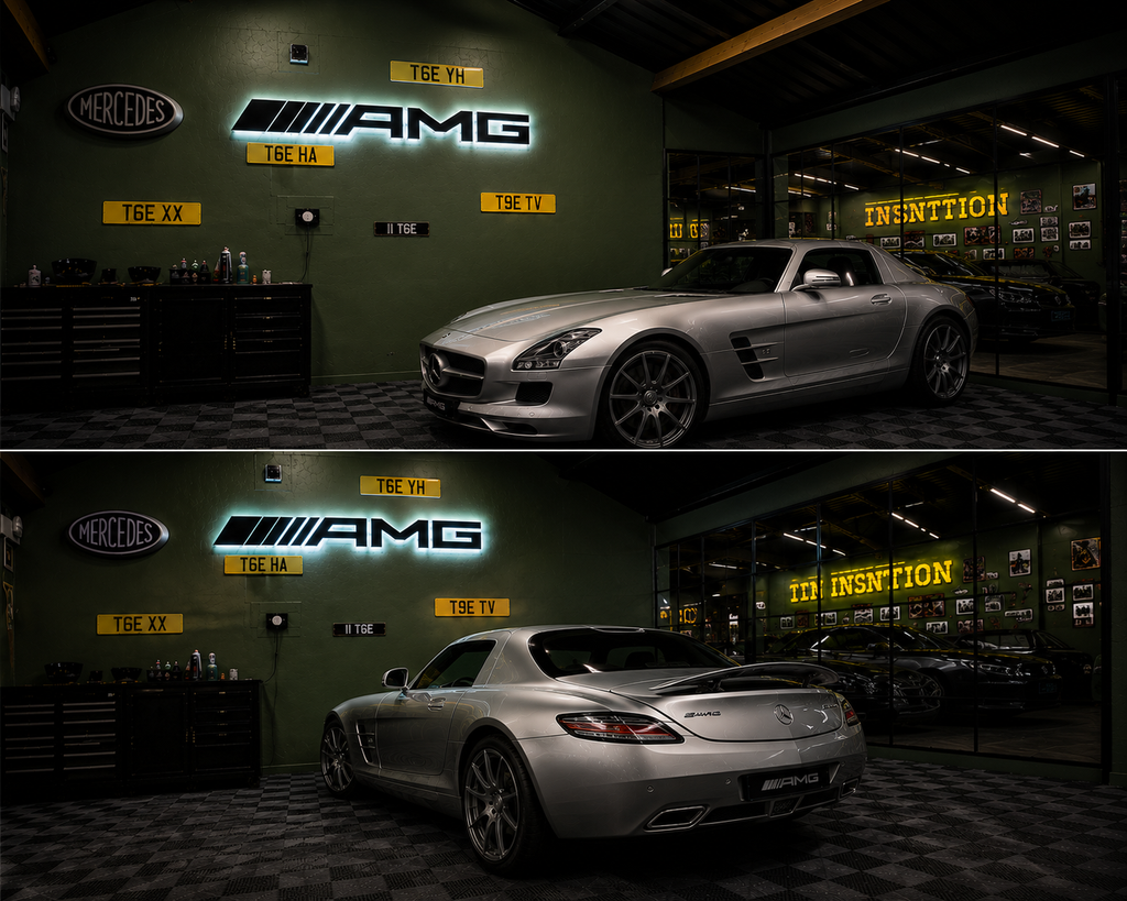 AMG illuminated sign