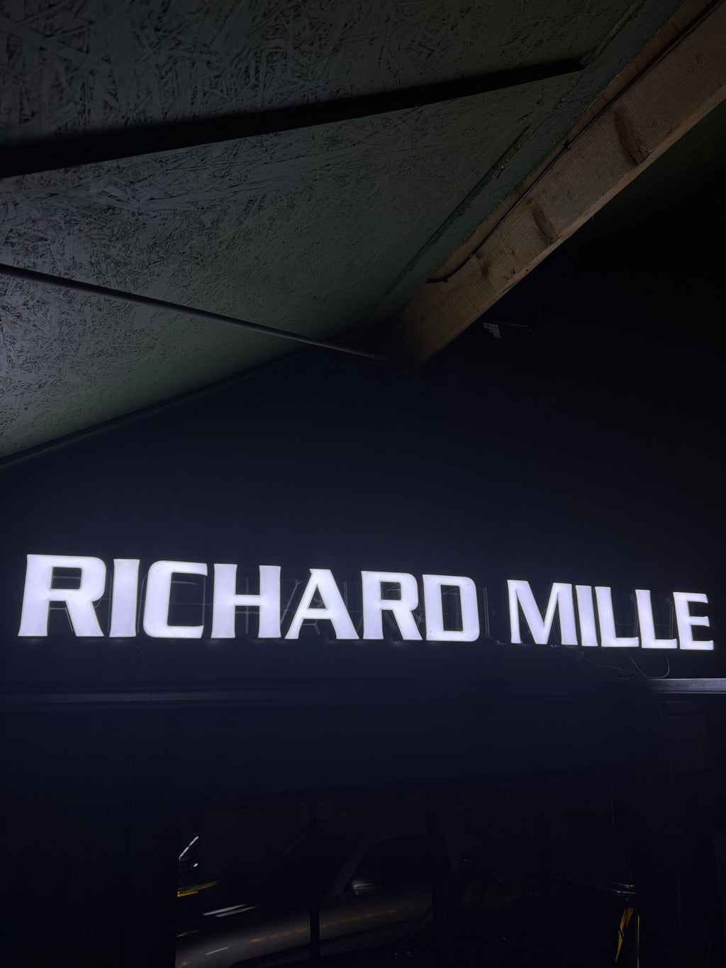 Richard Mille style LED sign