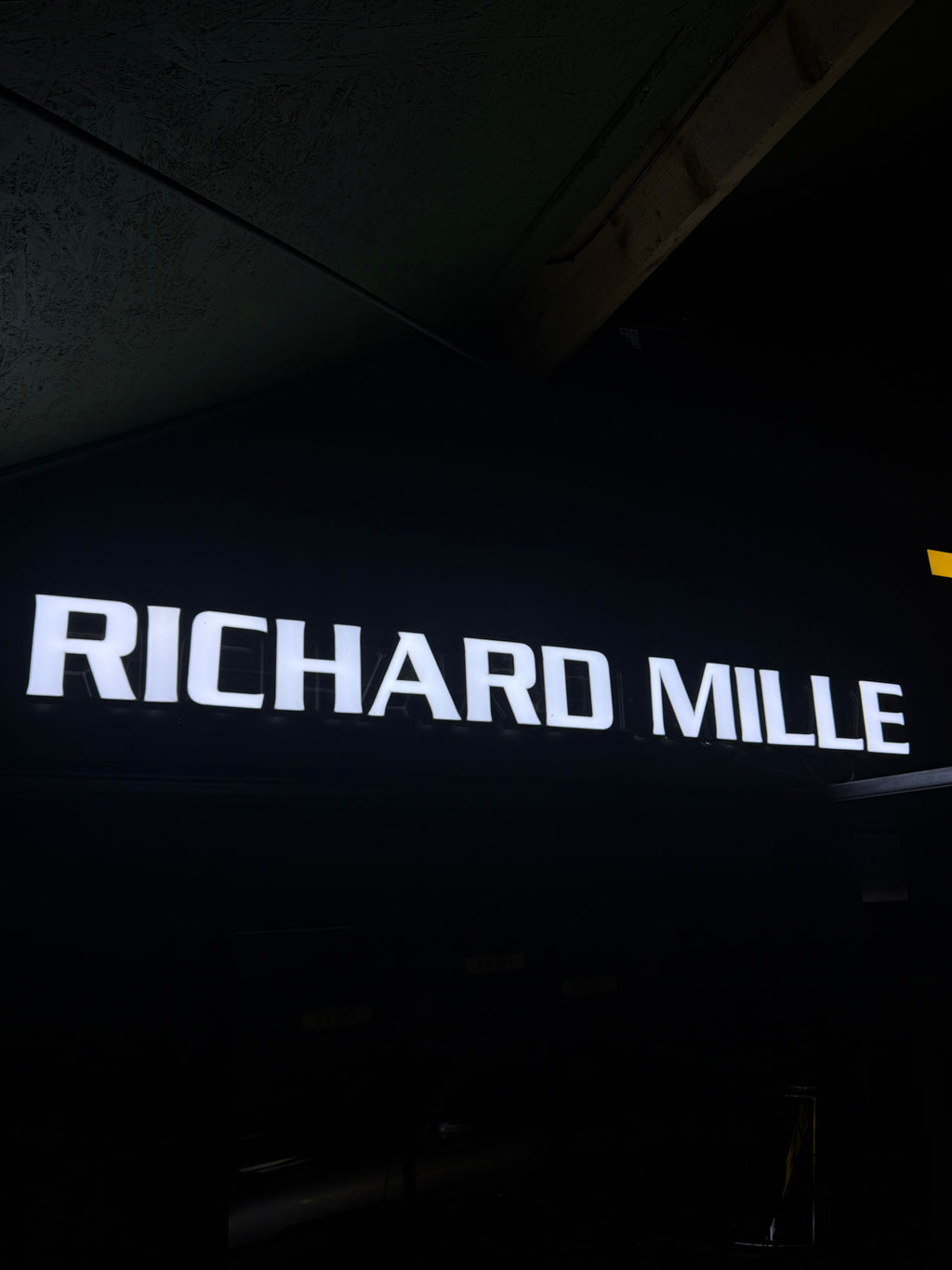 Richard Mille style LED sign
