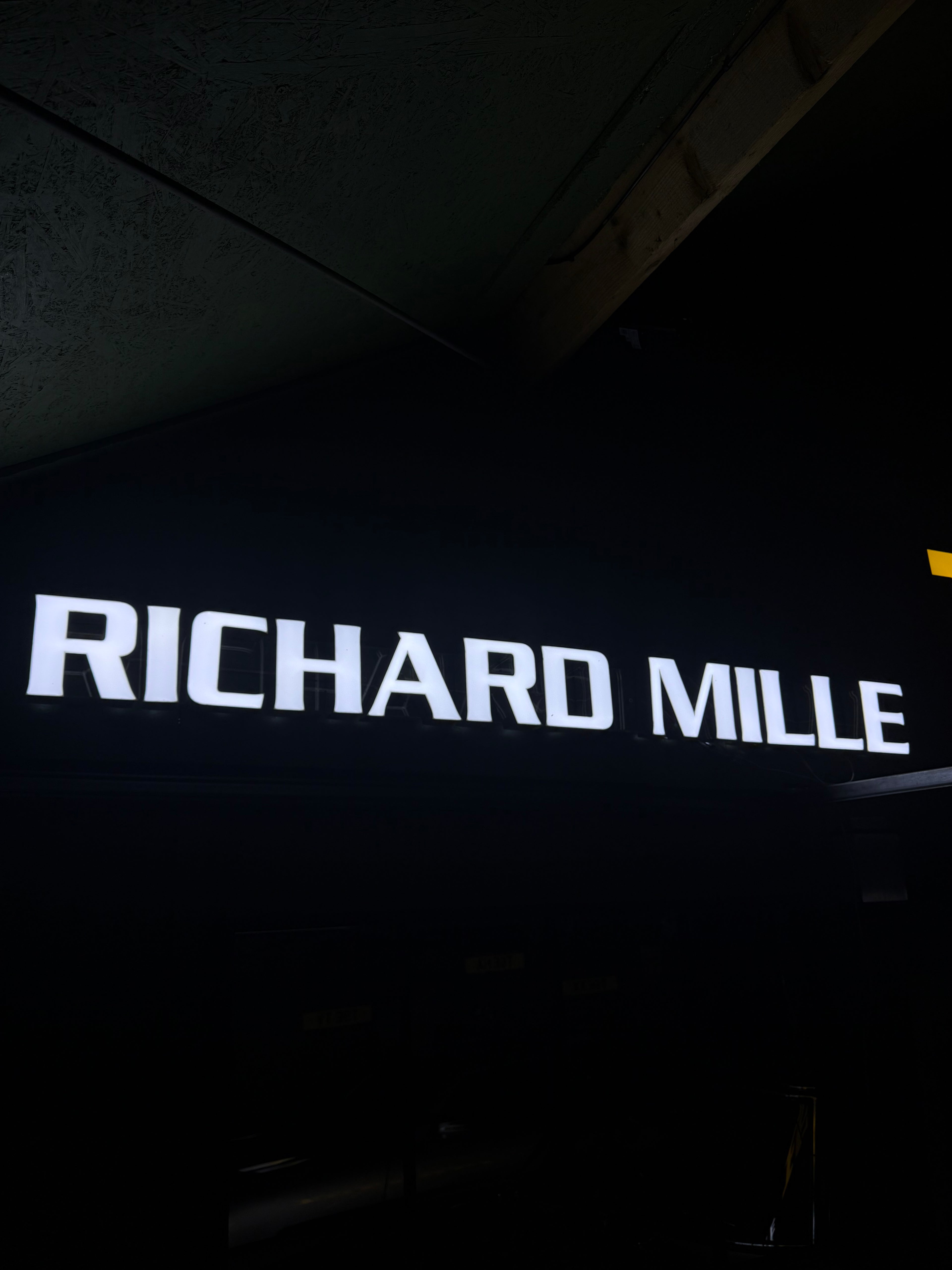 Richard Mille style LED sign