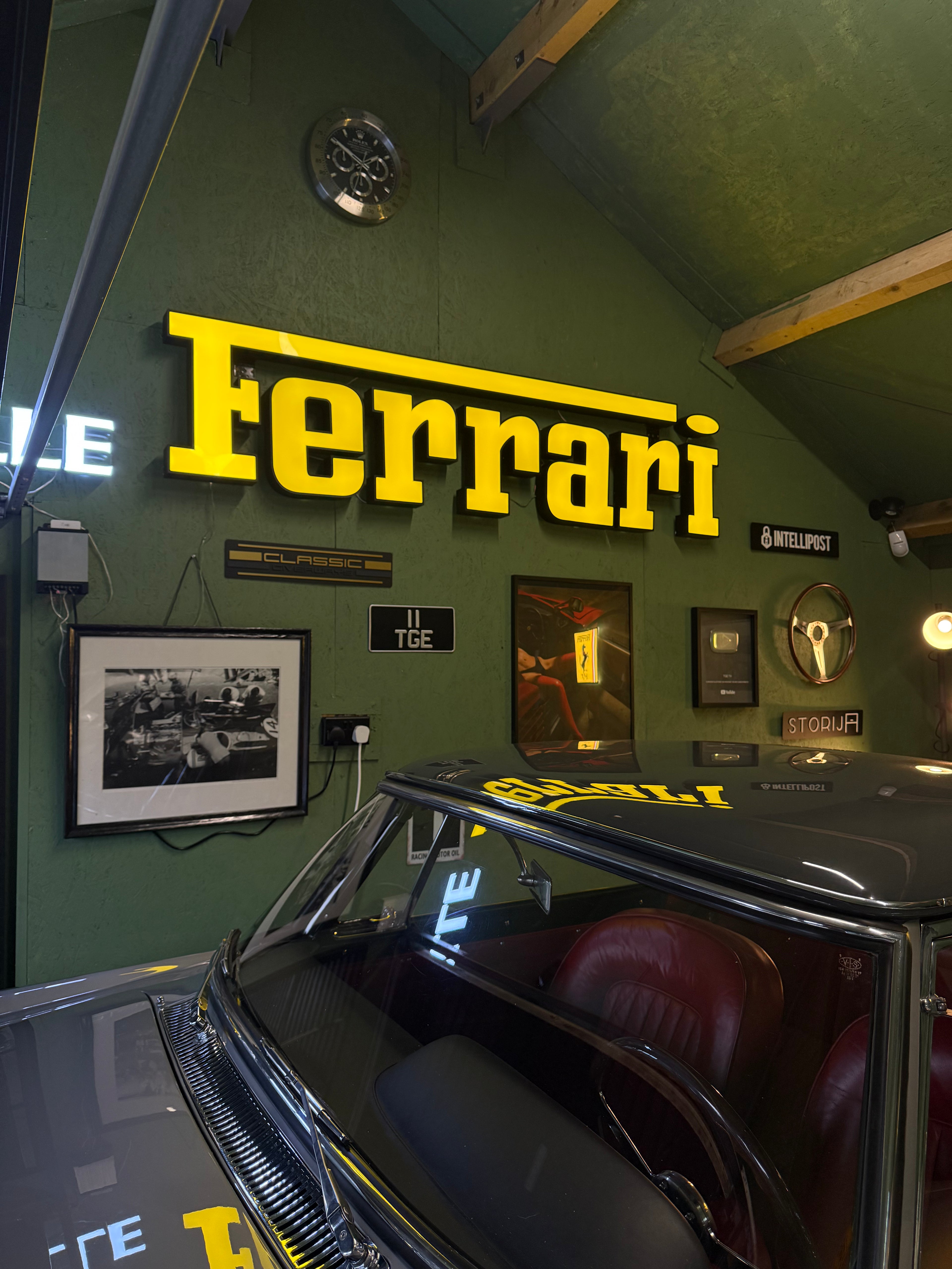 Ferrari dealership style LED sign