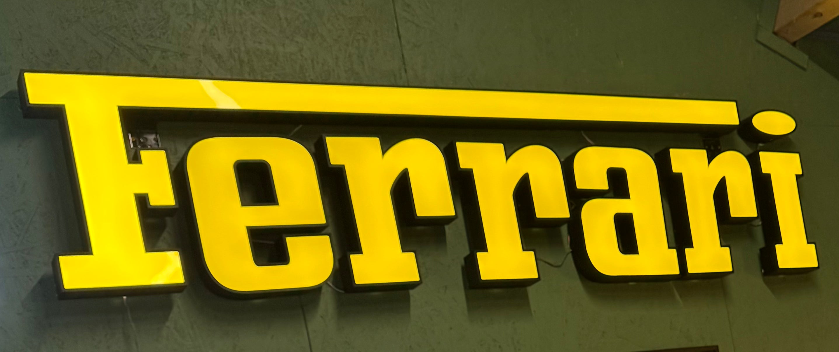 Ferrari dealership style LED sign