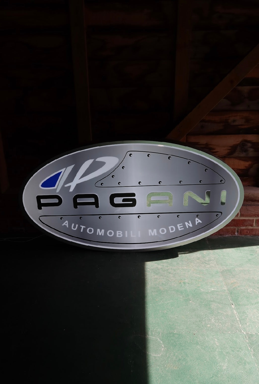 Pagani Style garage LED Sign