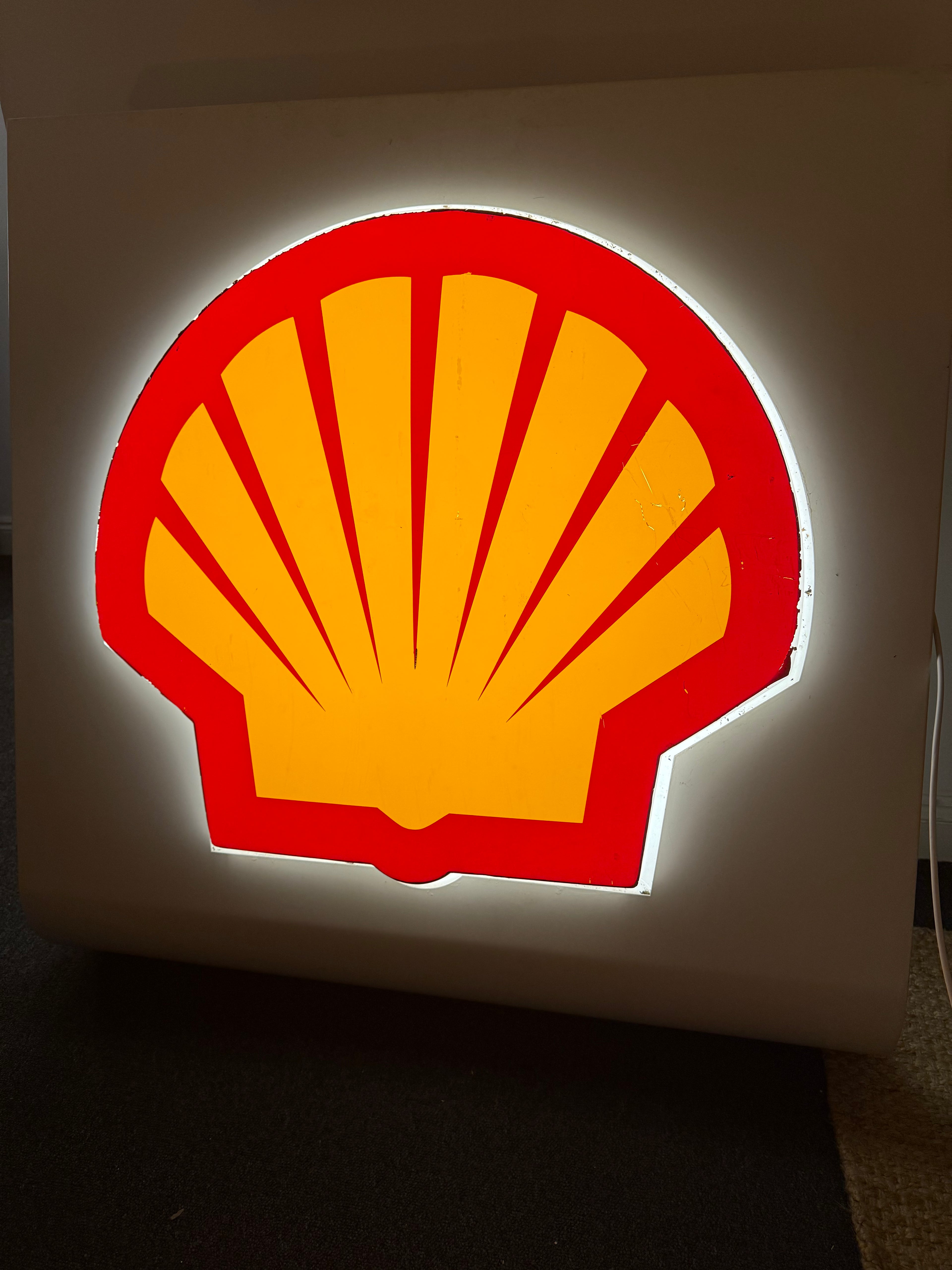 Shell Forecourt illumated sign