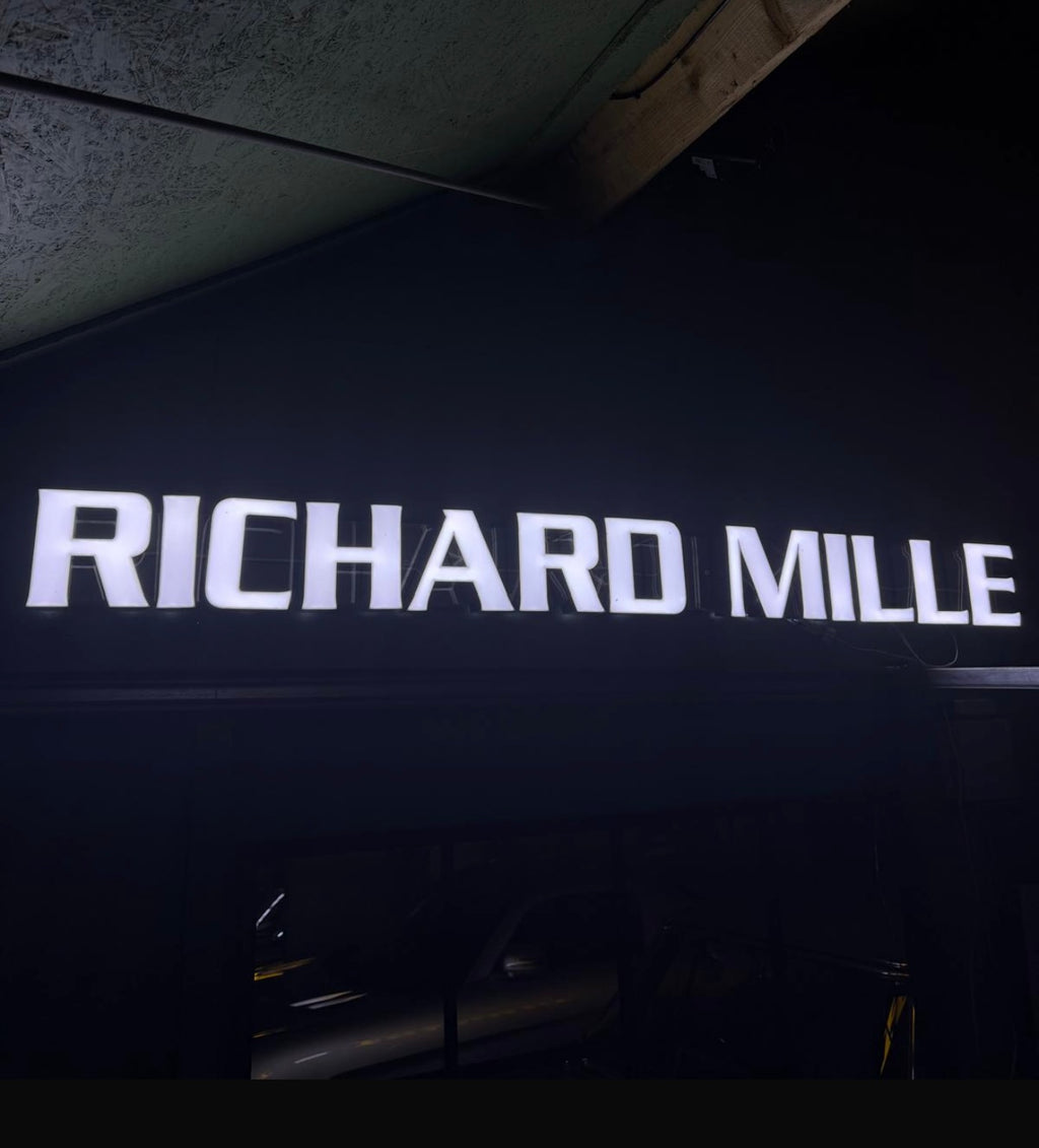 Richard Mille style LED sign