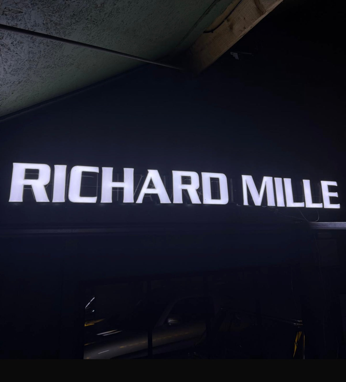 Richard Mille style LED sign