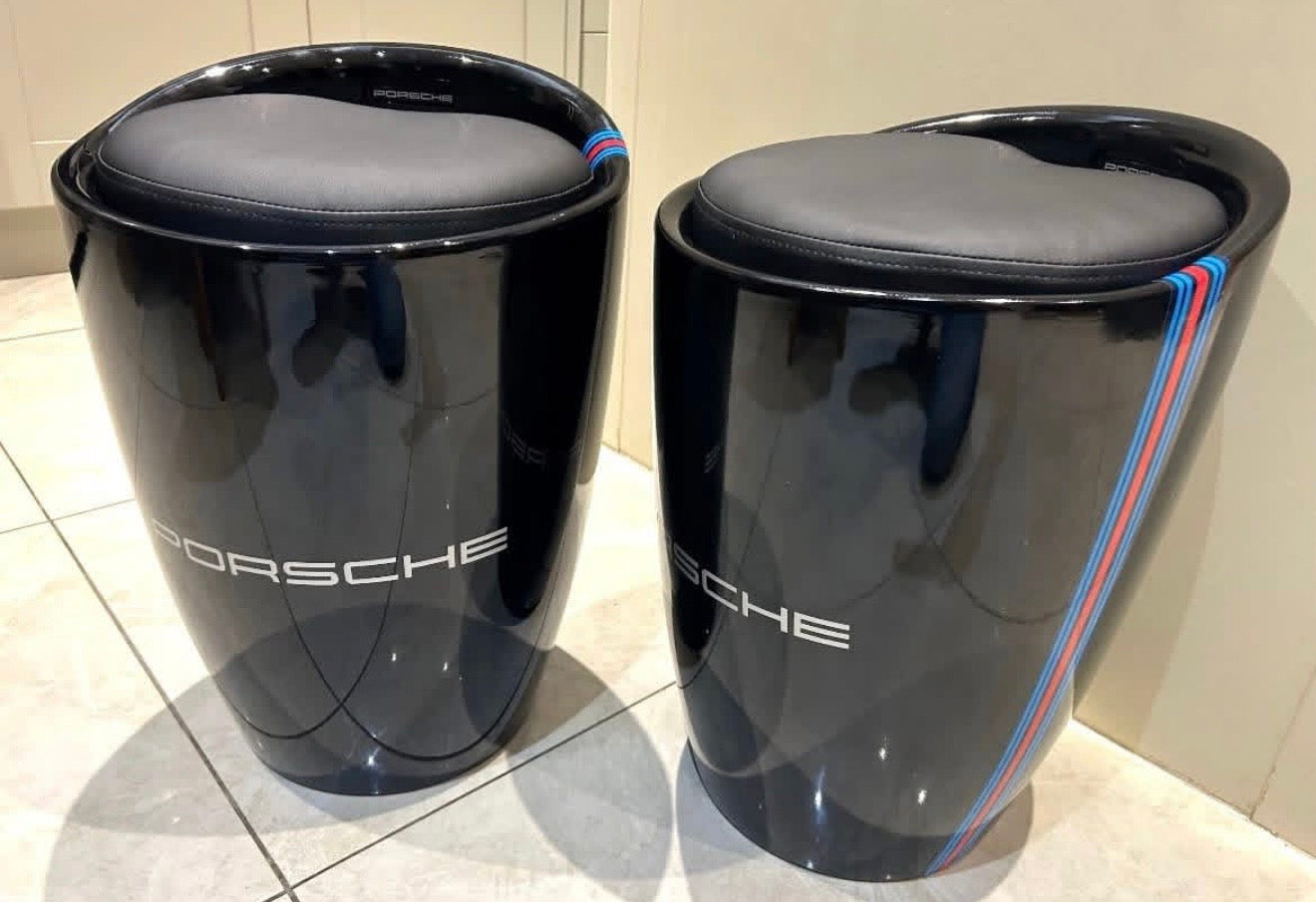 Porsche dealership stools