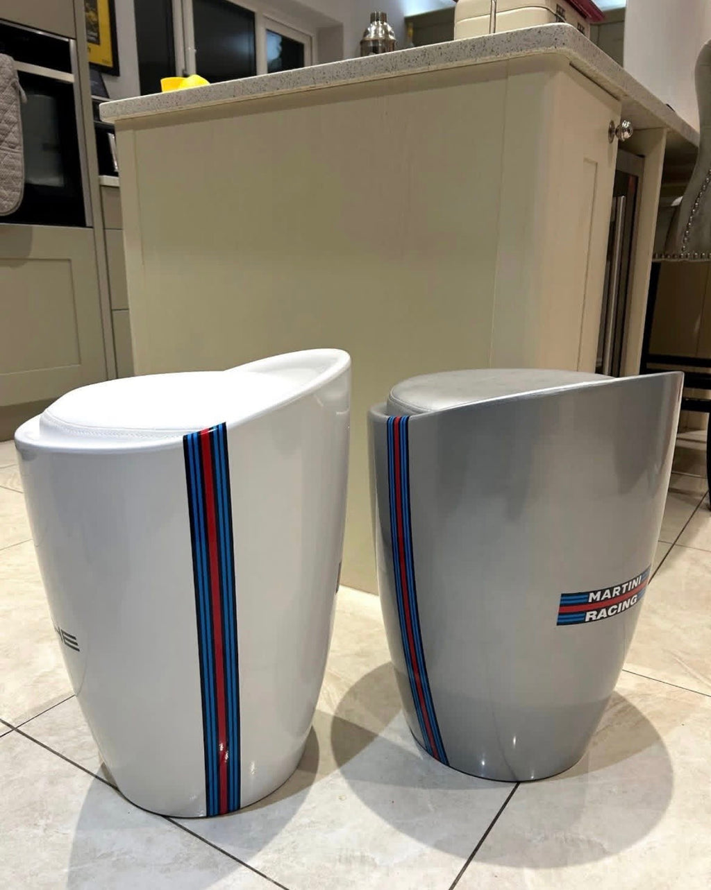 Porsche dealership stools