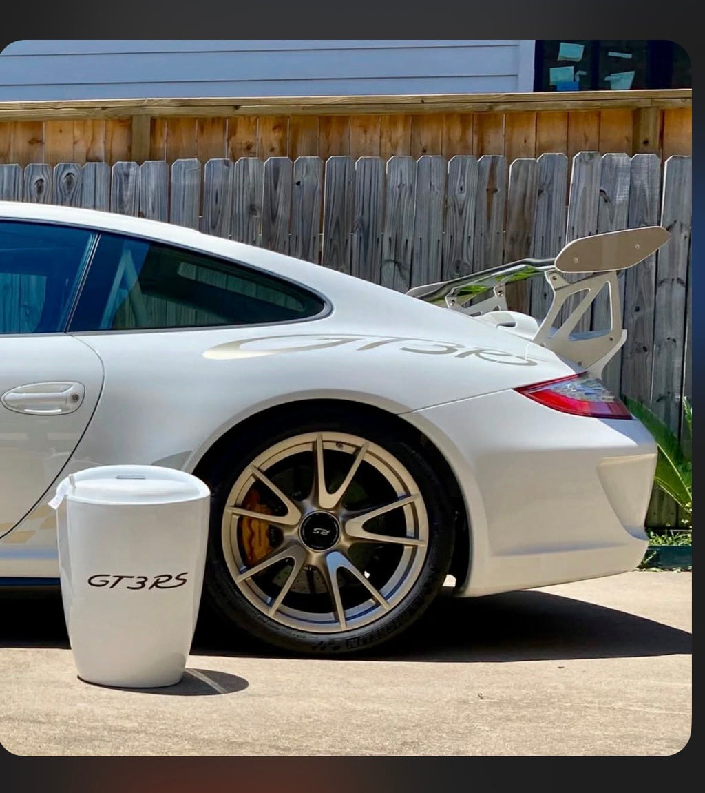Porsche dealership stools