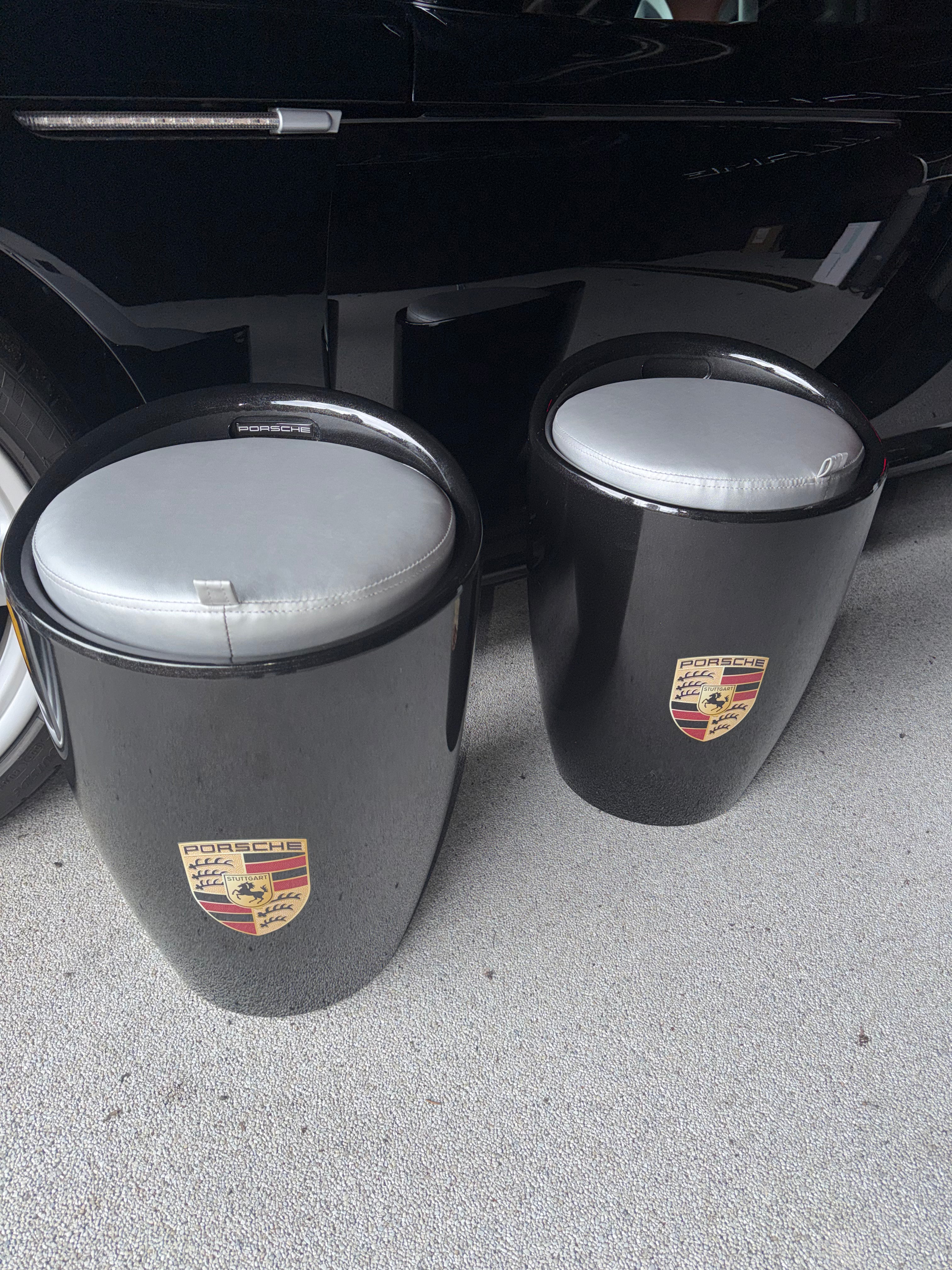 Porsche dealership stools
